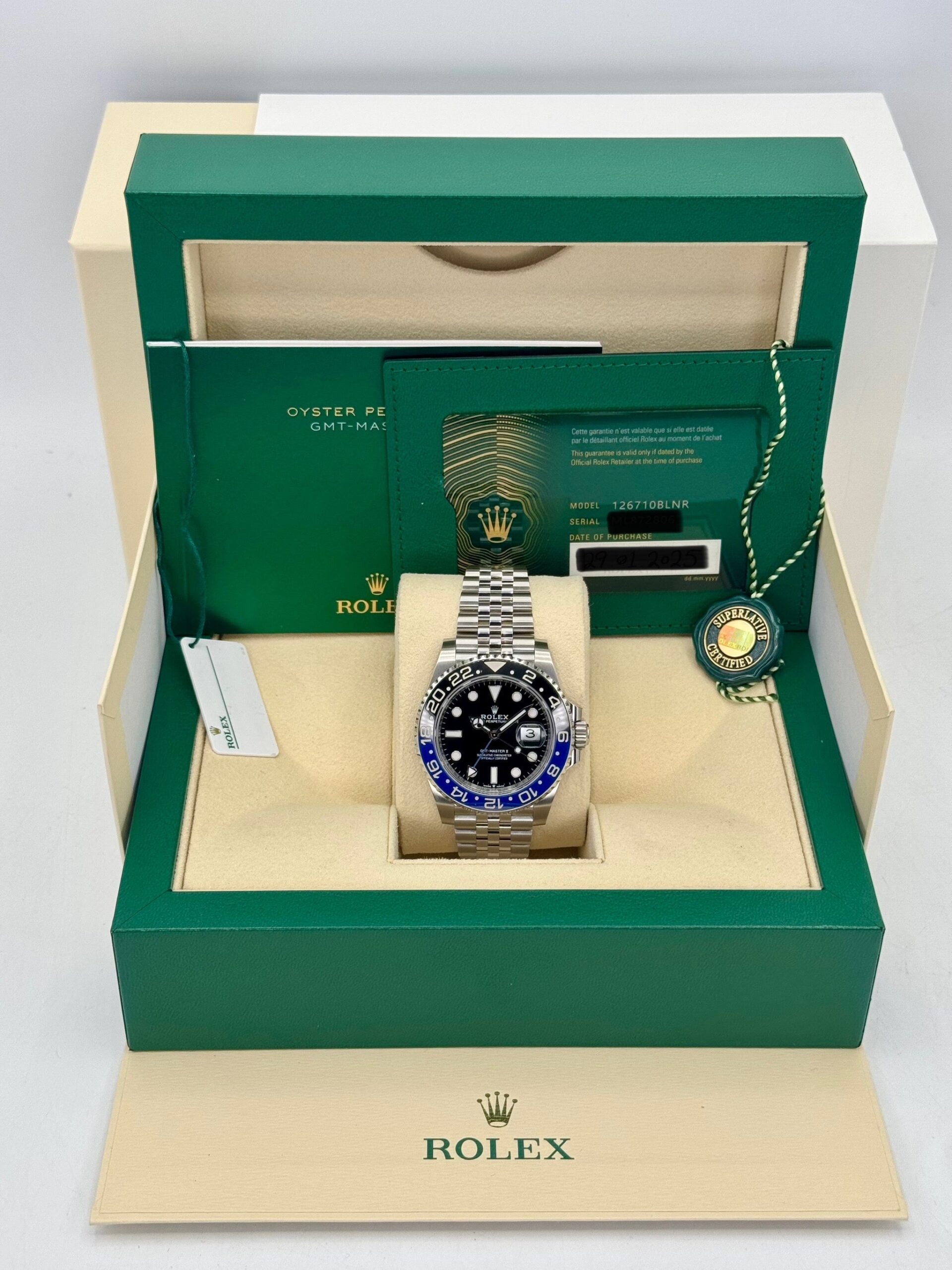 NEW 2025 Rolex GMT-Master II "Batgirl" 40mm 126710BLNR Jubilee - Image 10