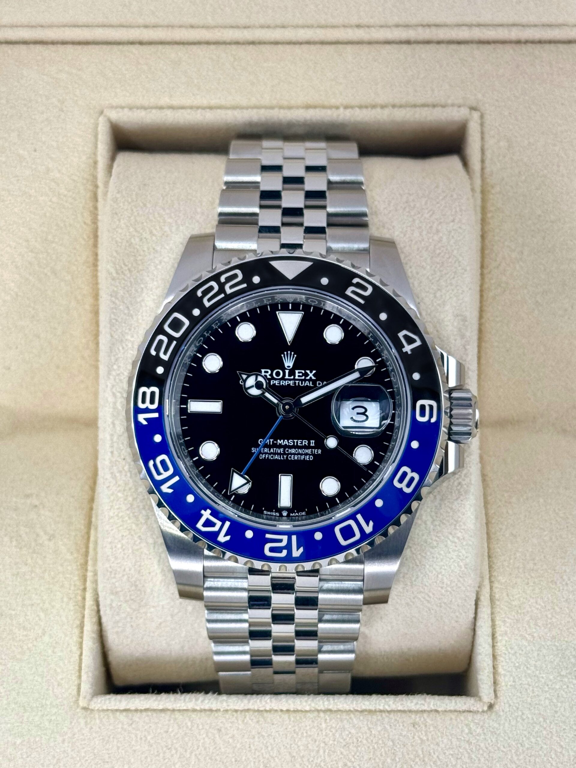 NEW 2025 Rolex GMT-Master II "Batgirl" 40mm 126710BLNR Jubilee