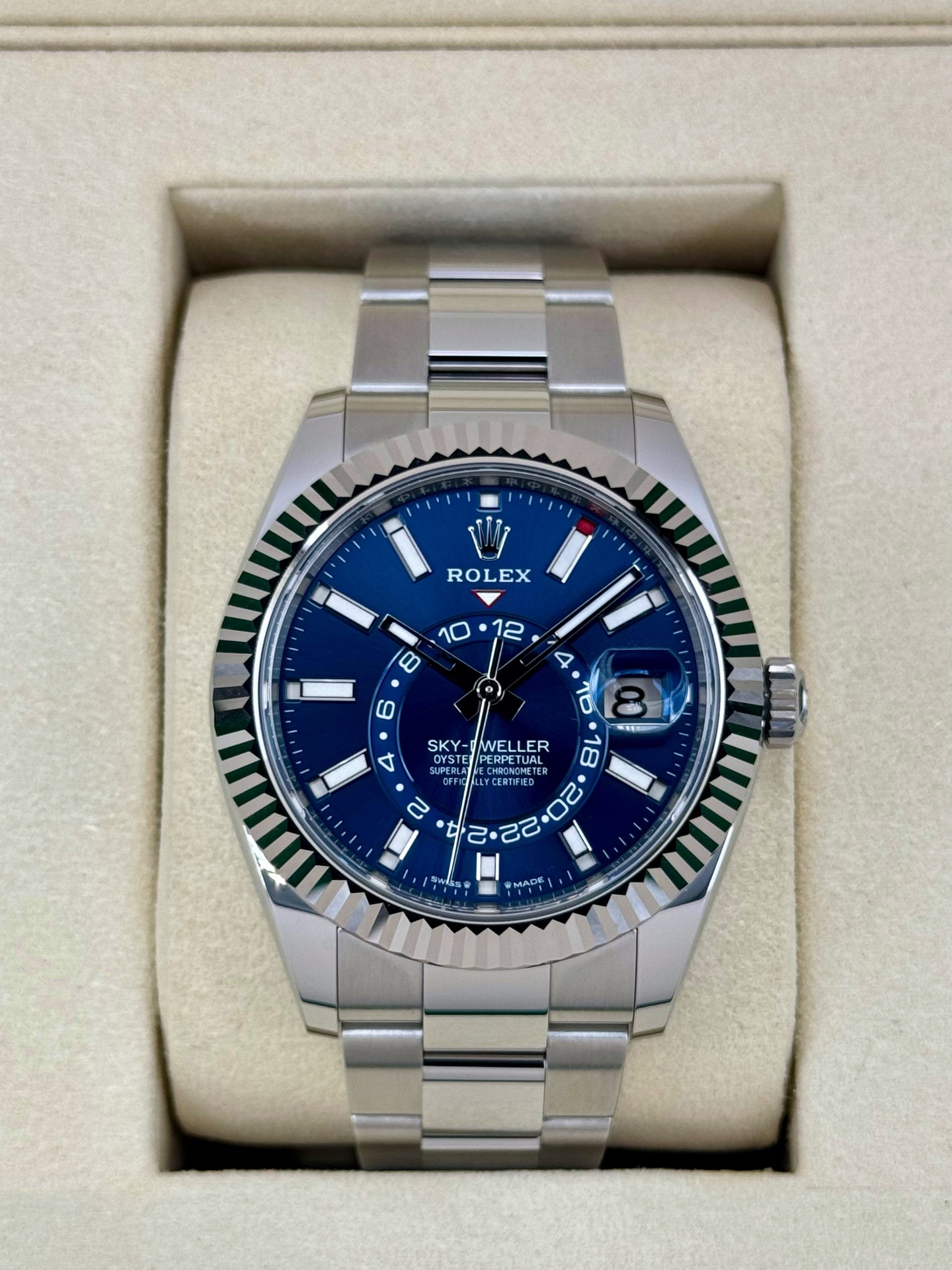NEW 2025 Rolex Sky-Dweller 42mm 336934 Oyster Blue Dial