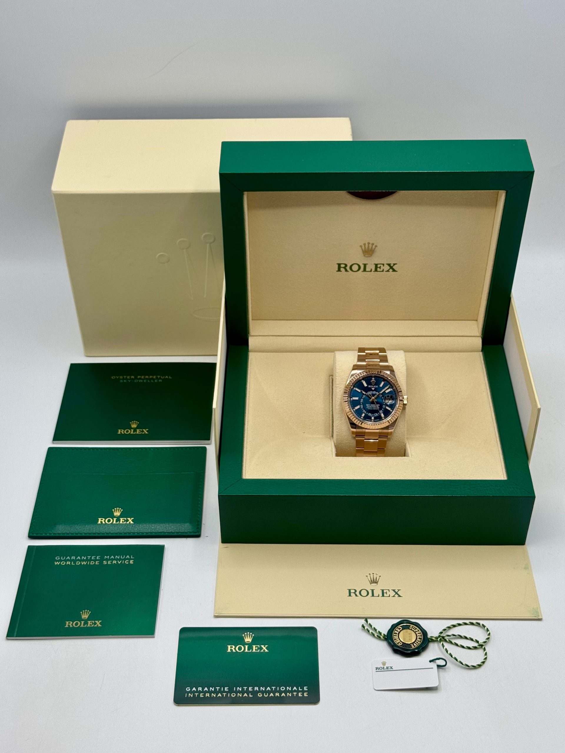 2023 Rolex Sky-Dweller 42mm 336935 Rose Gold Blue Dial - Image 10