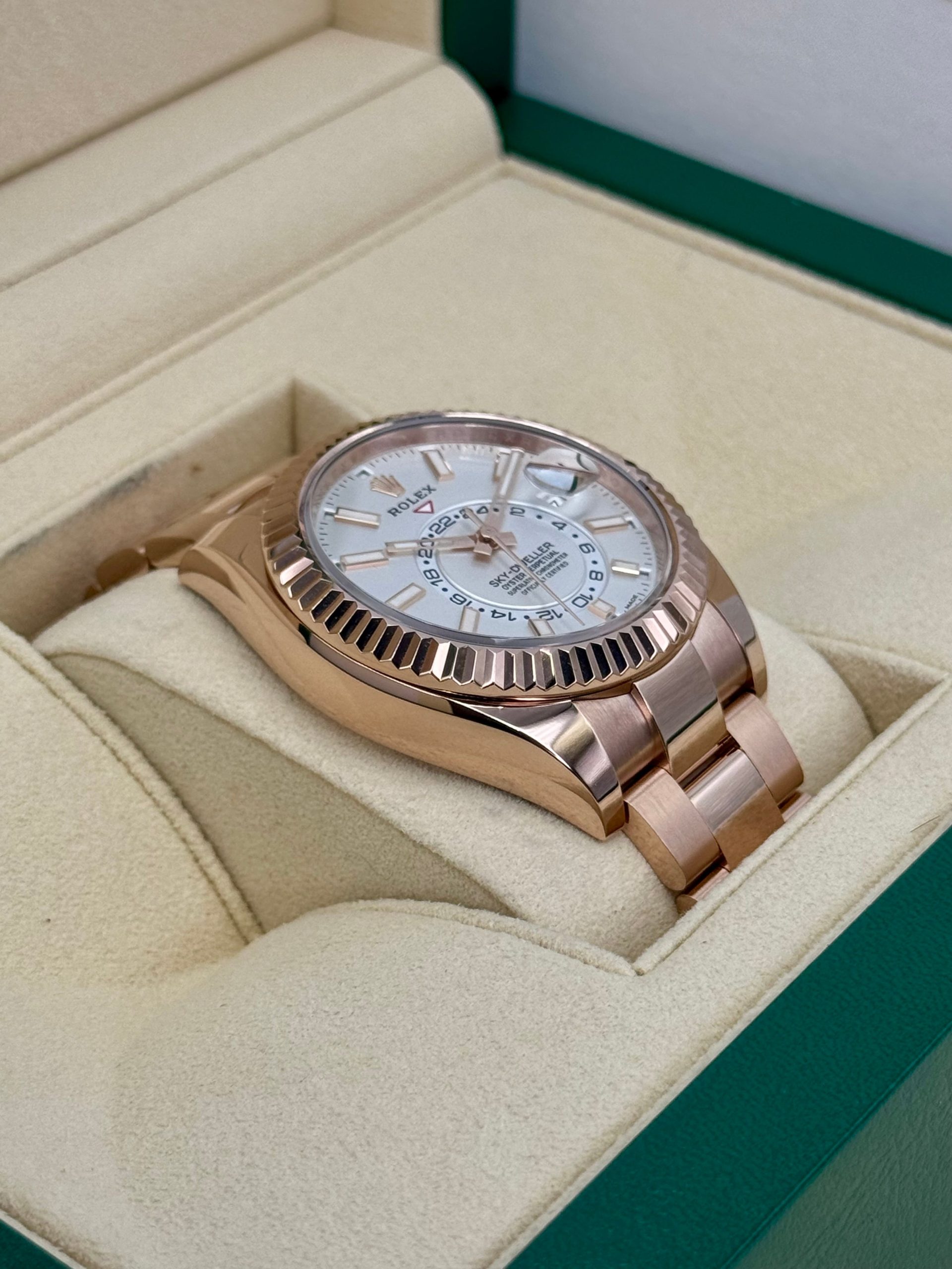 2023 Rolex Sky-Dweller 42mm 326935 Rose Gold White Dial - Image 6