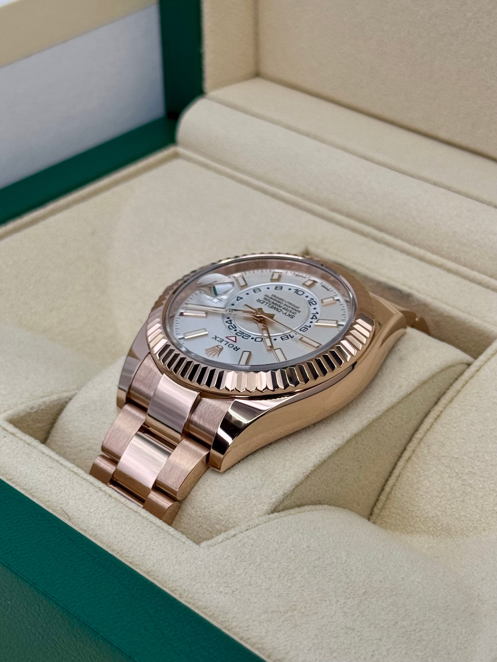 2023 Rolex Sky-Dweller 42mm 326935 Rose Gold White Dial - Image 7