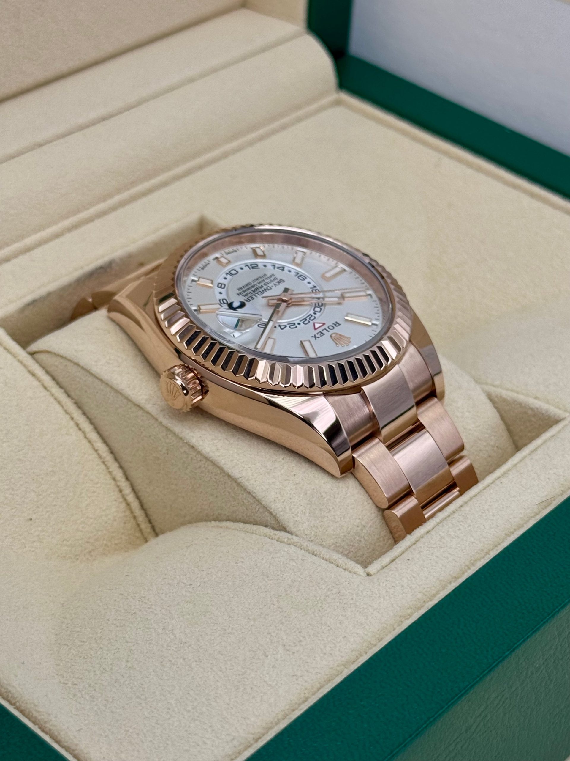 2023 Rolex Sky-Dweller 42mm 326935 Rose Gold White Dial - Image 8