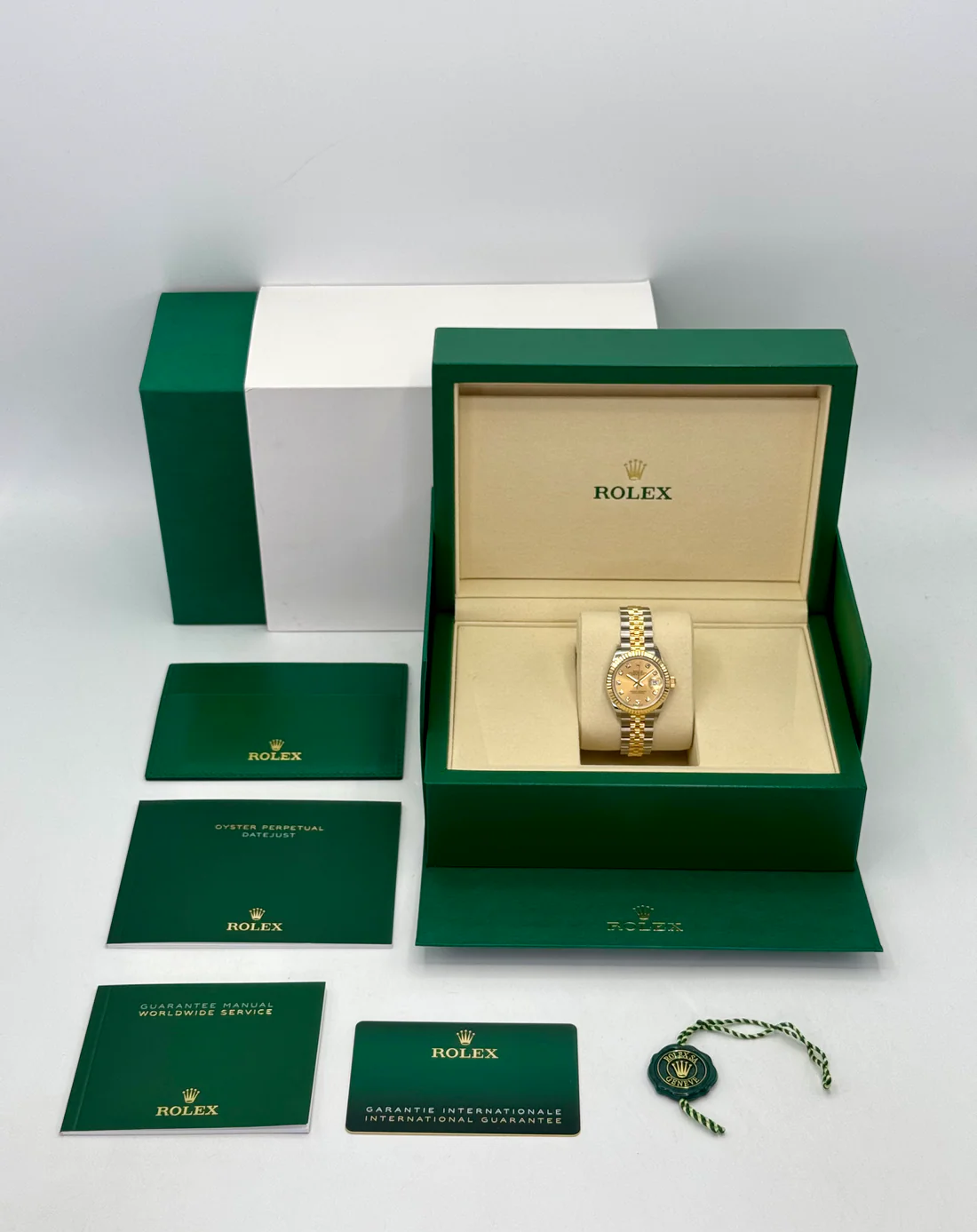 NEW 2025 Rolex Lady Datejust 28mm 279173 Jubilee Champagne Diamond Dial - Image 9